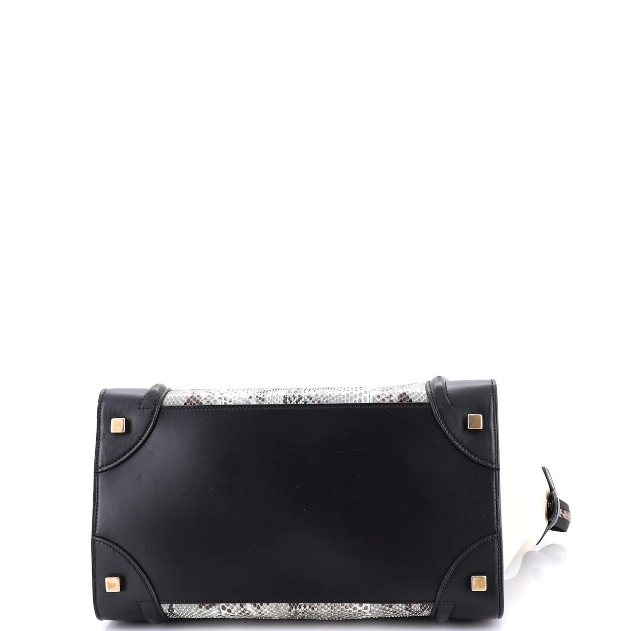 Luggage Bag Python and Leather Mini - Deep Luxury