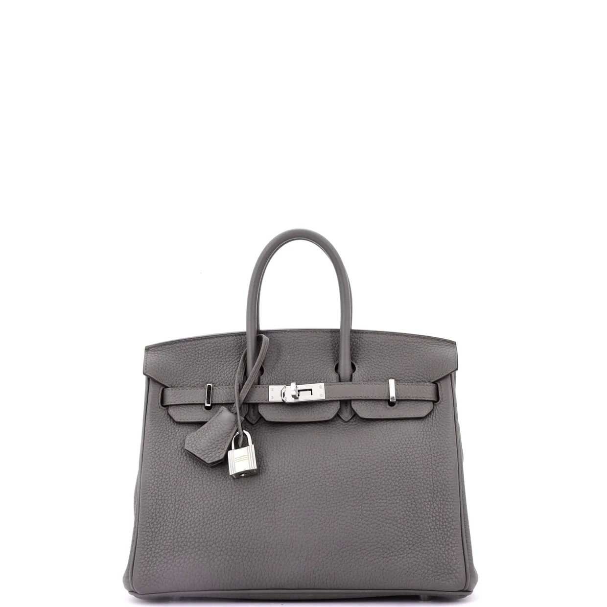 Birkin Handbag Grey Togo with Palladium Hardware 25 - Deep Luxury