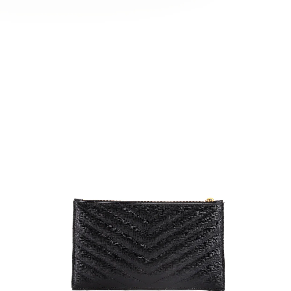 Classic Monogram Double Zip Wallet Matelasse Chevron Leather - Deep Luxury