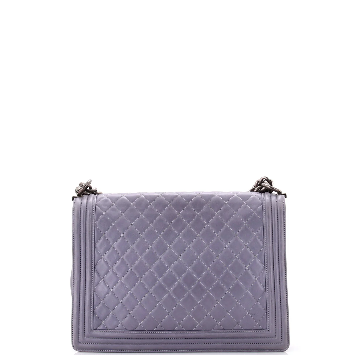 Boy Flap Bag Quilted Calfskin Large - Deep Luxury