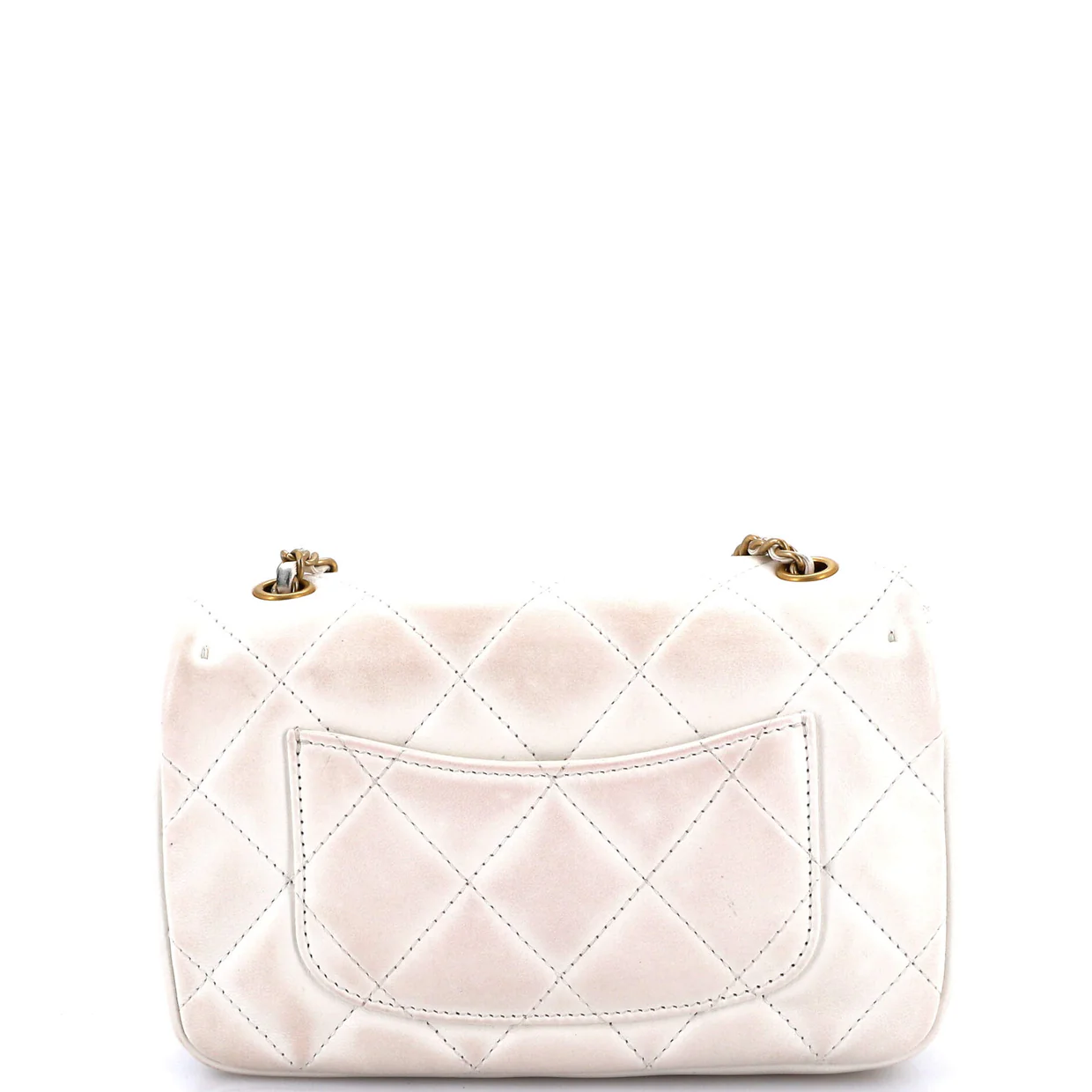 Heart Charms Flap Bag Quilted Lambskin Mini - Deep Luxury