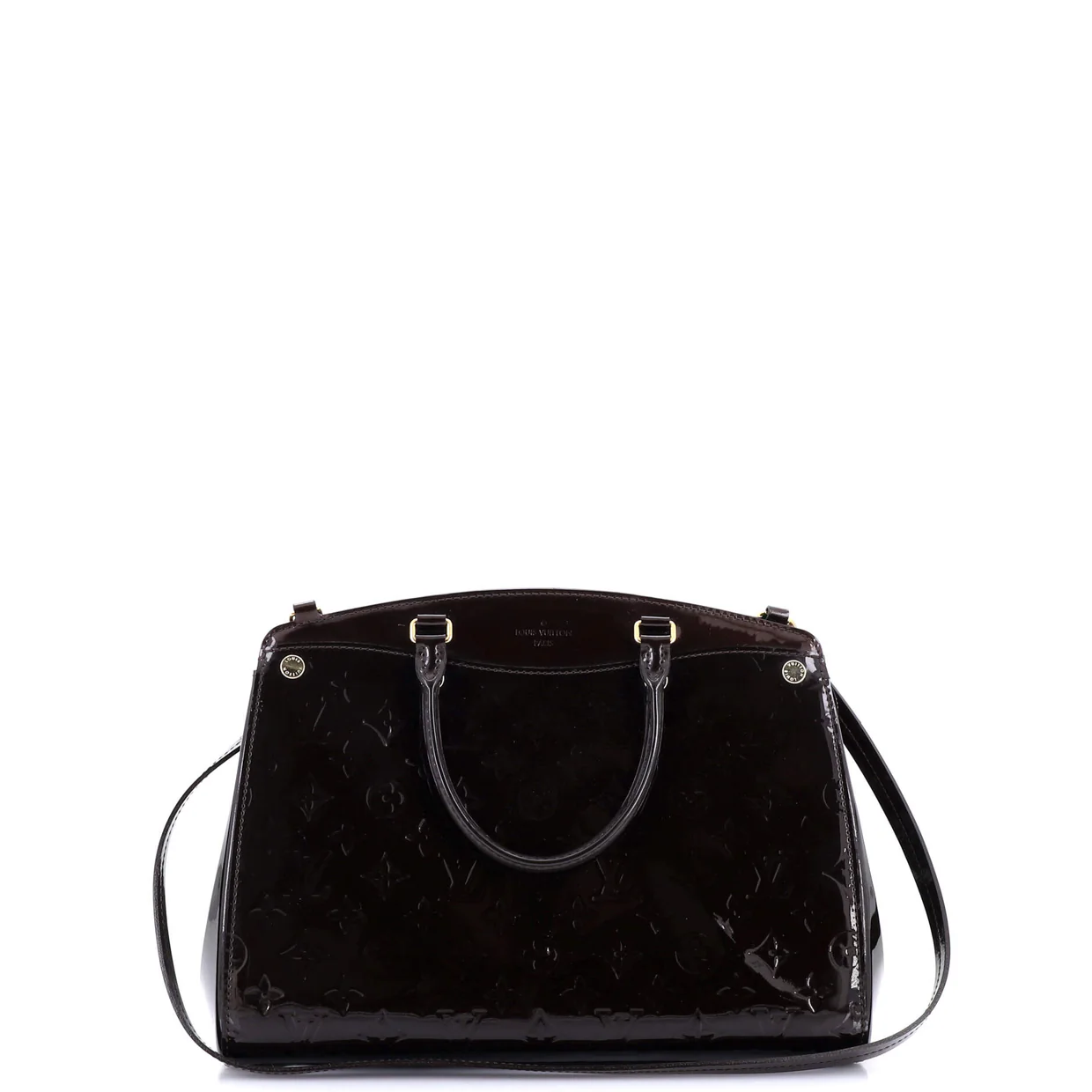 Brea NM Handbag Monogram Vernis MM - Deep Luxury