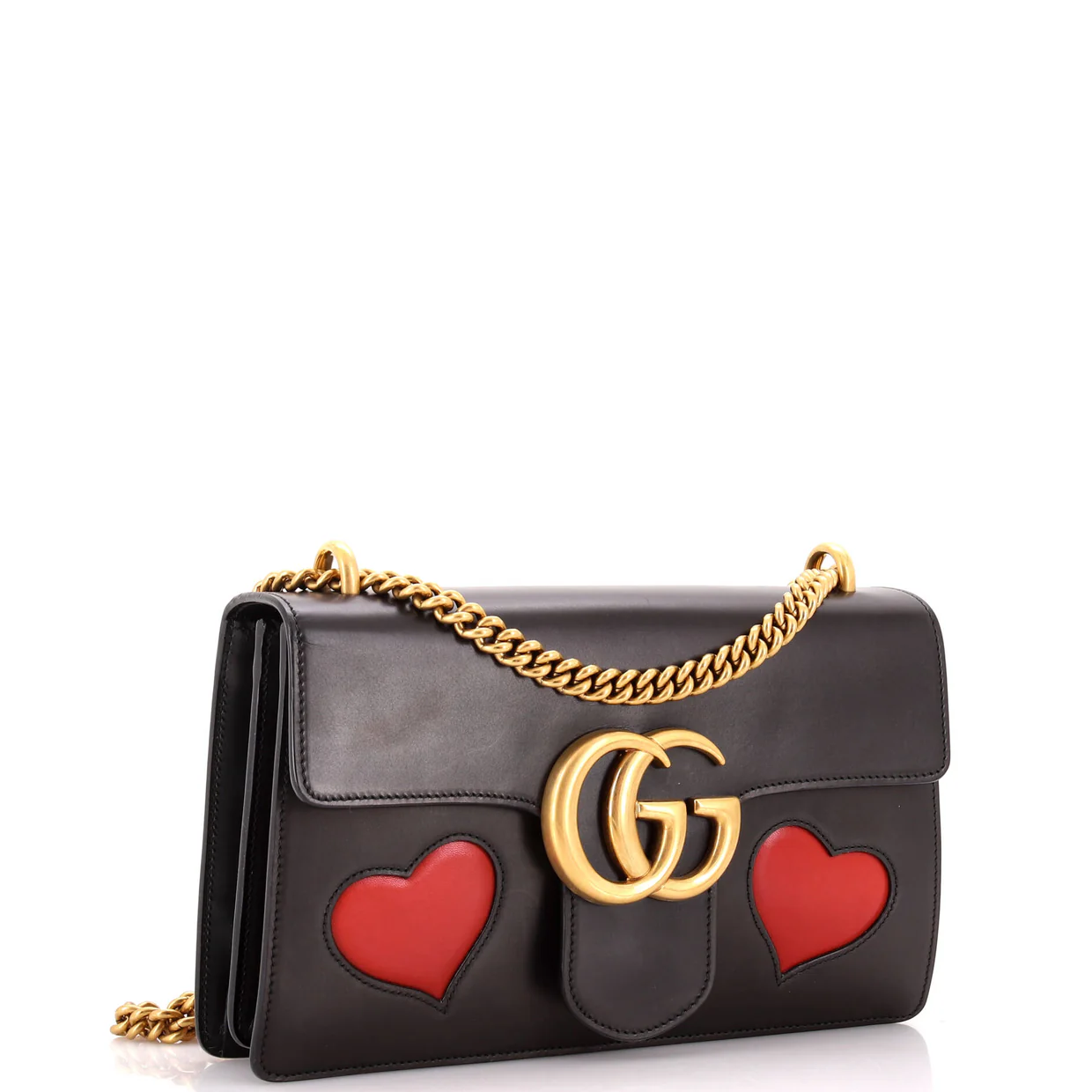 Marmont Chain Shoulder Bag Patchwork Leather Medium - Deep Luxury