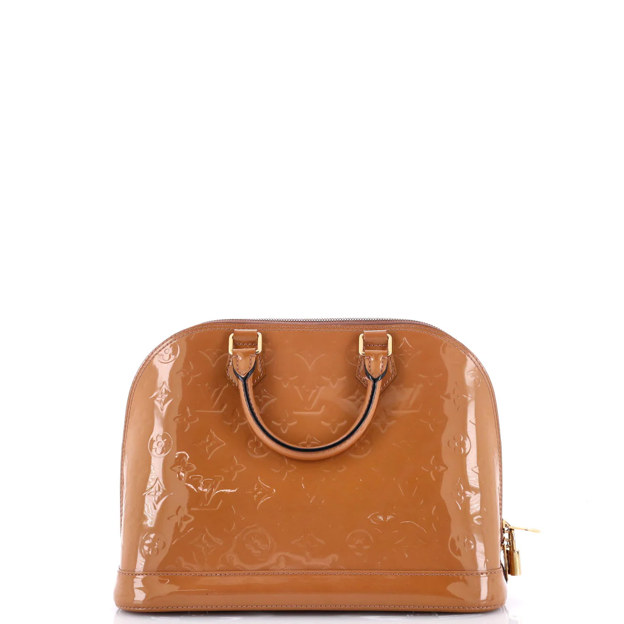 Alma Handbag Monogram Vernis PM - Deep Luxury