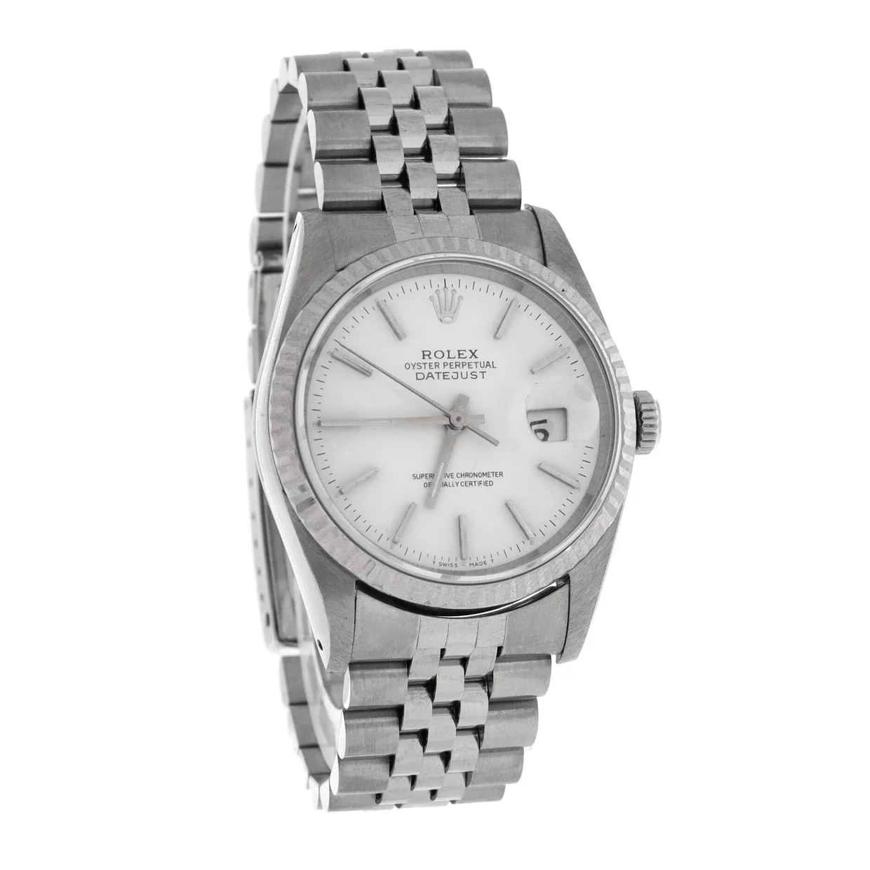 Oyster Perpetual Datejust Automatic Watch Stainless Steel and White Gold 36 - Deep Luxury