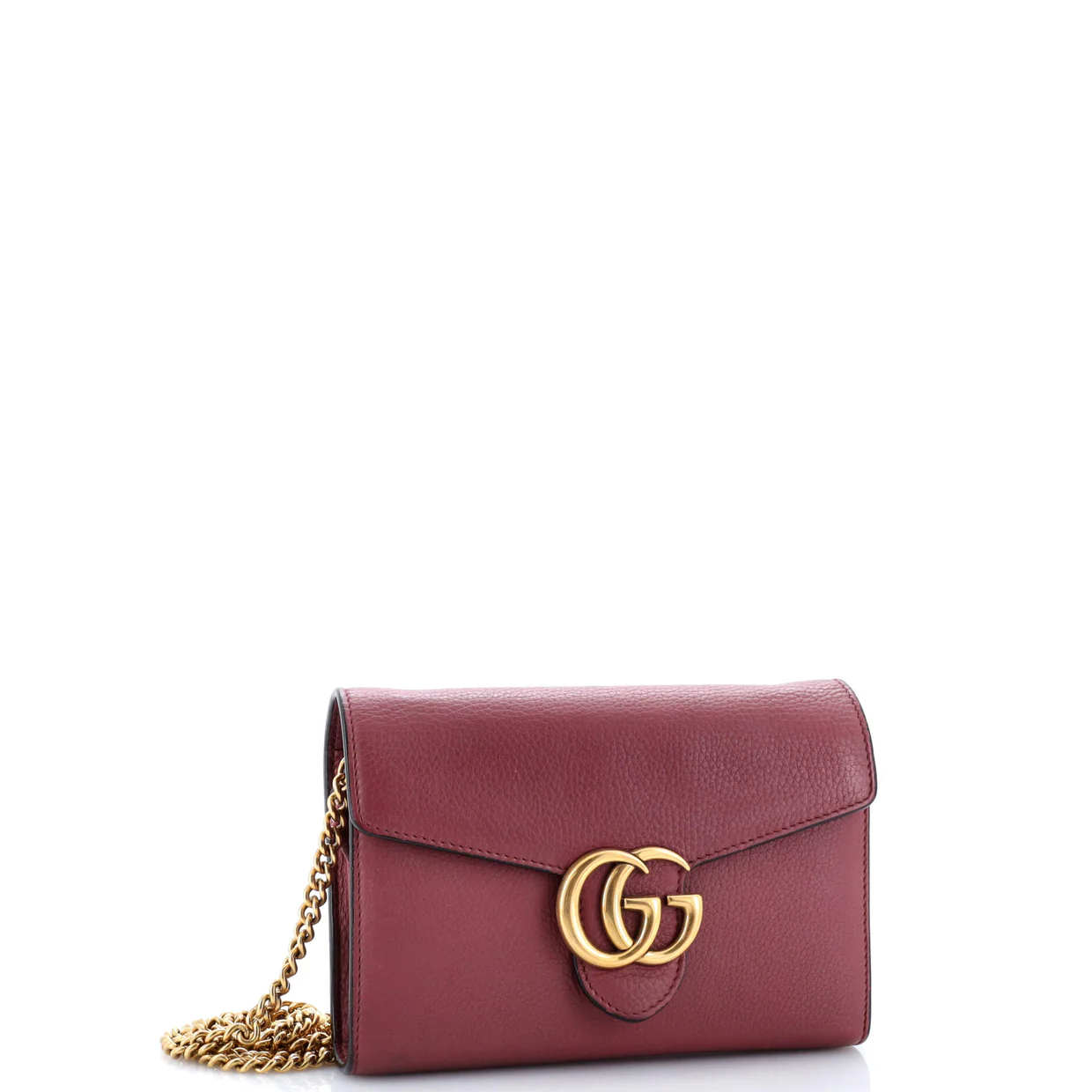 GG Marmont Chain Wallet Leather Mini - Deep Luxury