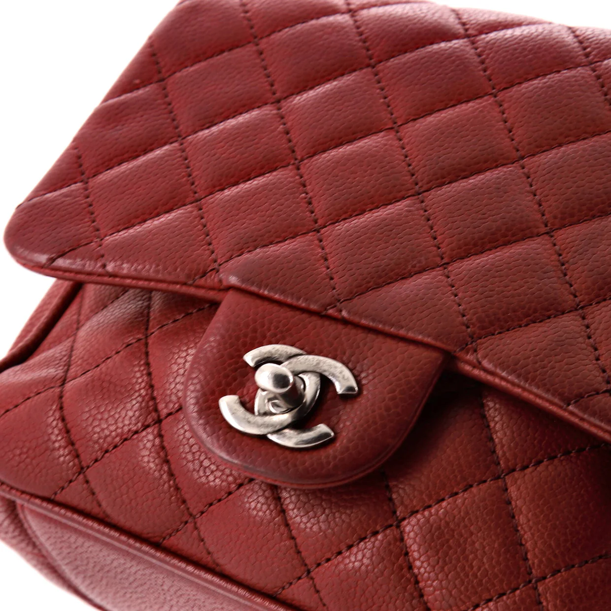Rock in Rome Flap Bag Quilted Caviar Small - Deep Luxury