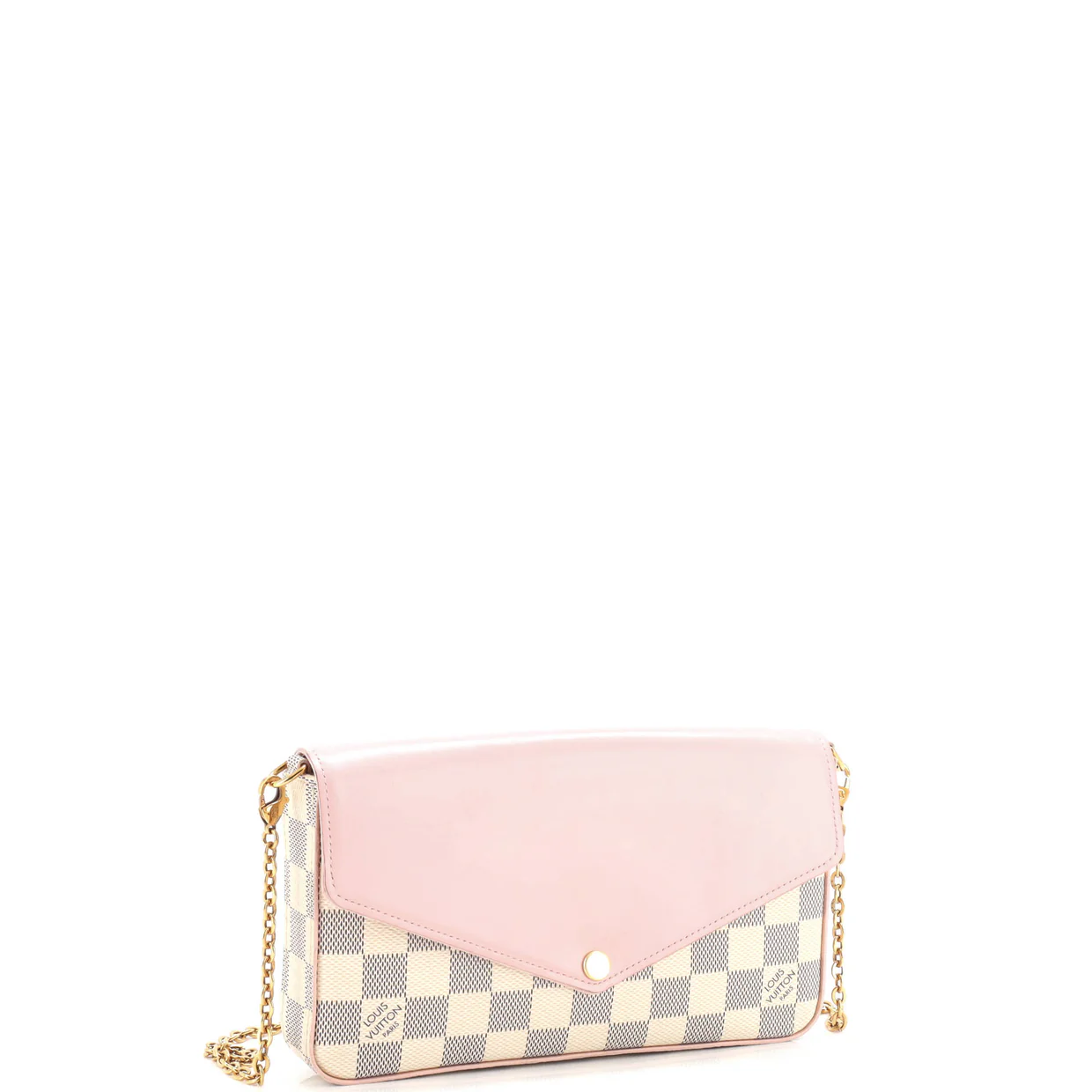 Felicie Pochette Damier and Leather - Deep Luxury