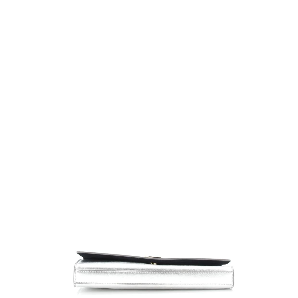 Classic Monogram Clutch Metallic Calfskin Long - Deep Luxury