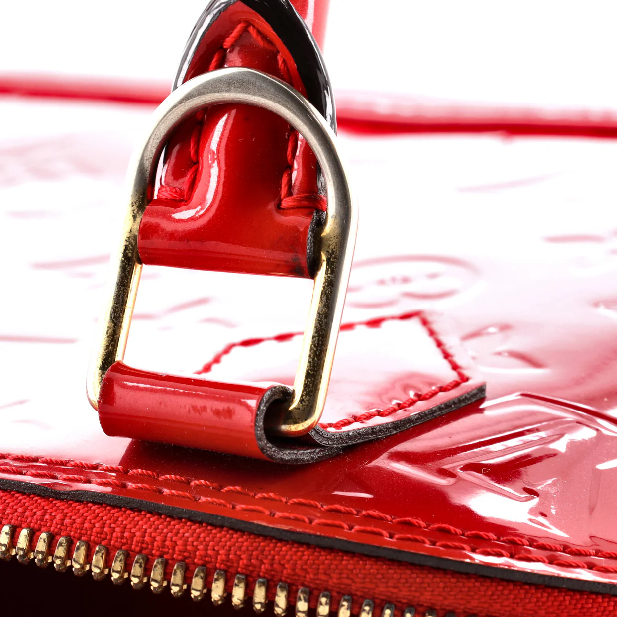 Alma Handbag Monogram Vernis BB - Deep Luxury