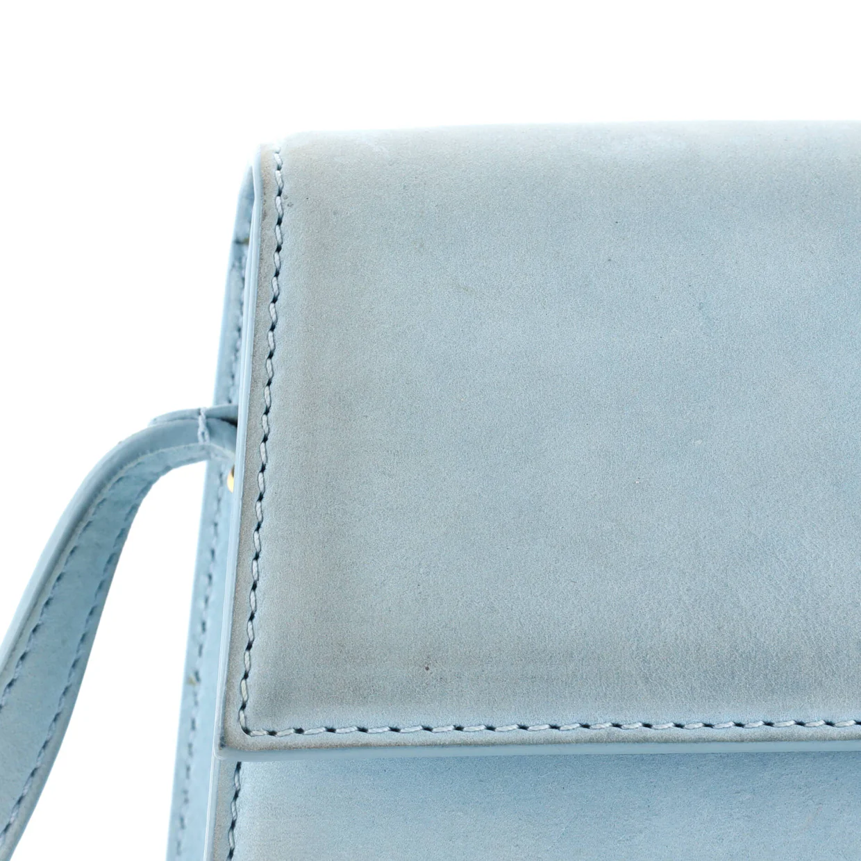 Le Bambino Flap Shoulder Bag Suede Long - Deep Luxury