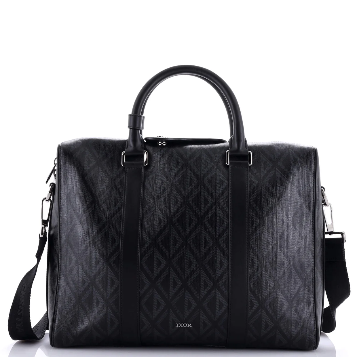 Lingot Briefcase CD Diamond Coated Canvas and Leather - Deep Luxury