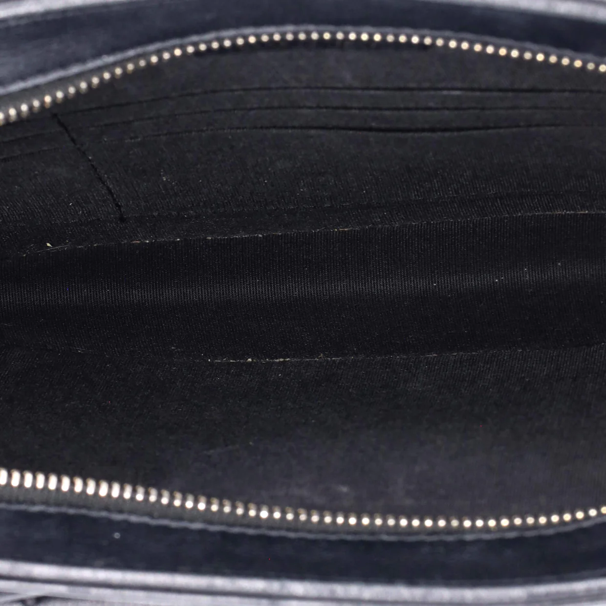 Front Pocket Square Clutch with Chain Quilted Lambskin Small - Deep Luxury