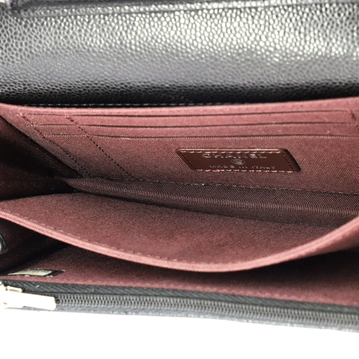 Wallet on Chain Quilted Caviar Mini - Deep Luxury