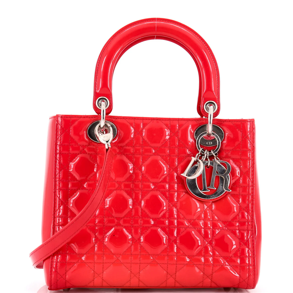 Lady Dior Bag Cannage Quilt Patent Medium - Deep Luxury