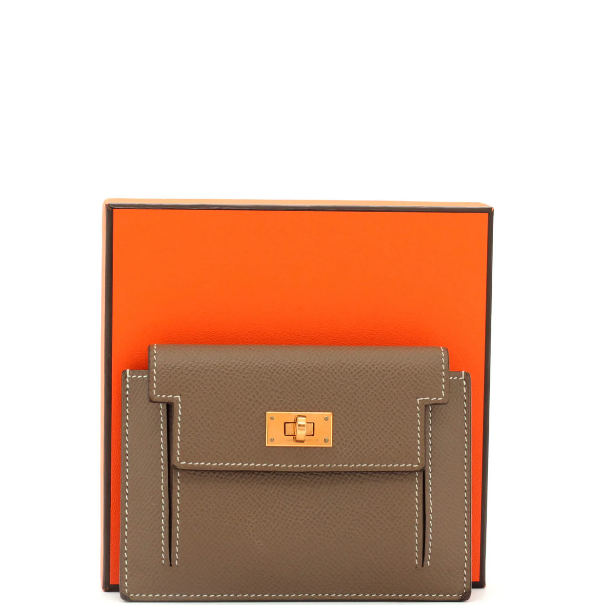 Kelly Pocket Compact Wallet Epsom - Deep Luxury