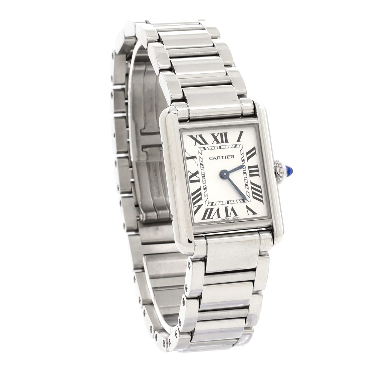 Must de Cartier Tank Quartz Watch Stainless Steel 22 - Deep Luxury