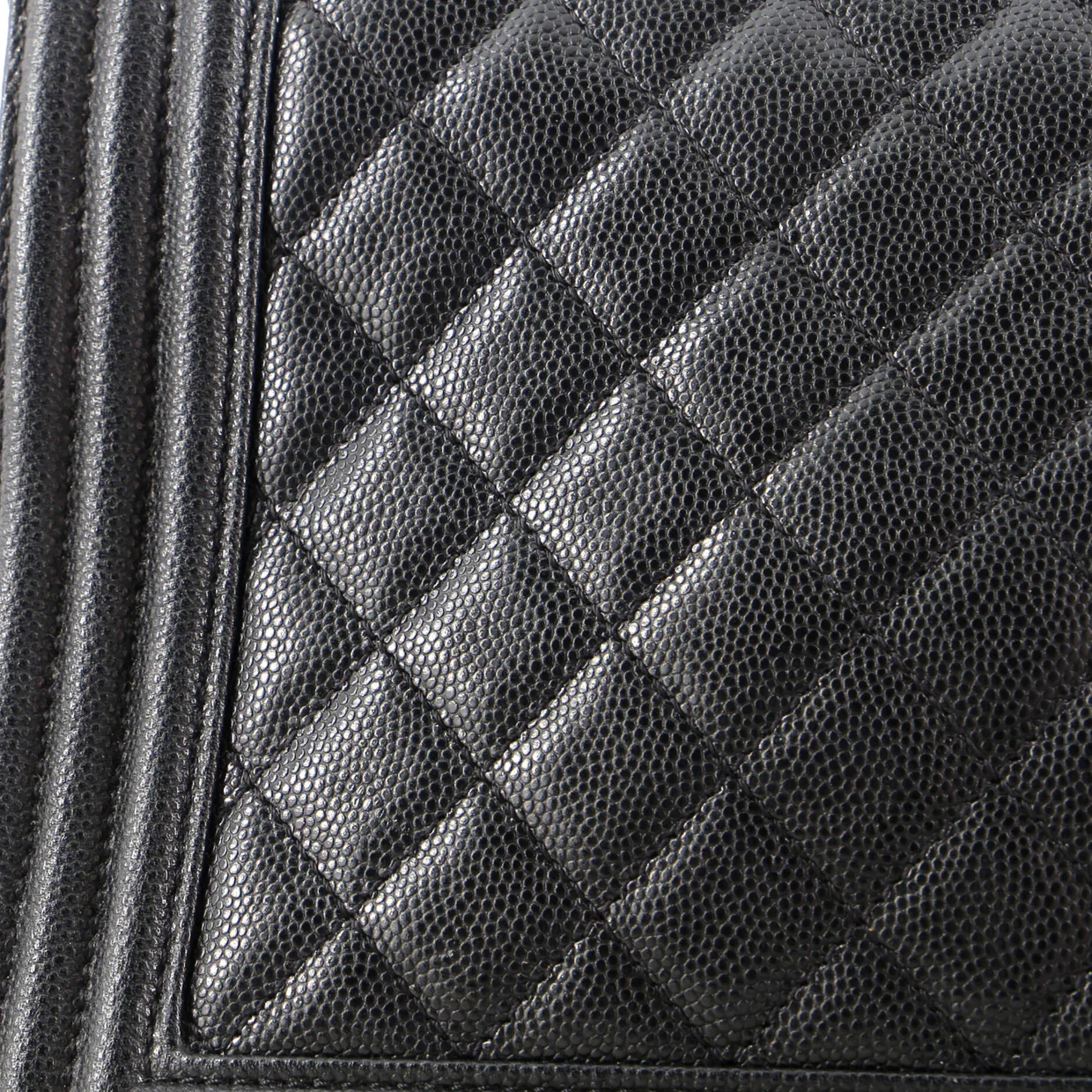 Boy Flap Bag Quilted Caviar New Medium - Deep Luxury
