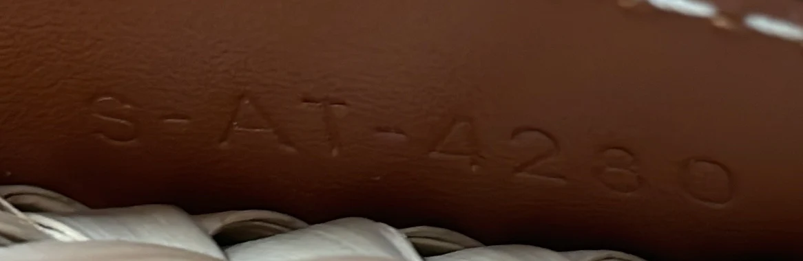 Triomphe Basket Shoulder Bag Raffia with Leather Large - Deep Luxury