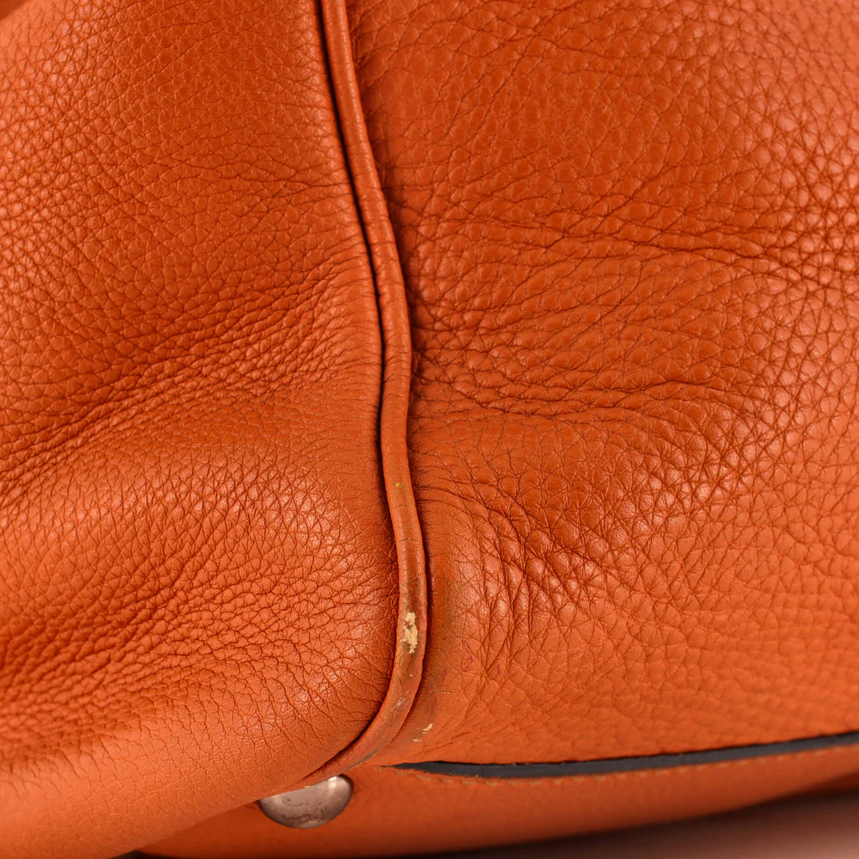 Bamboo Shopper Tote Leather Small - Deep Luxury