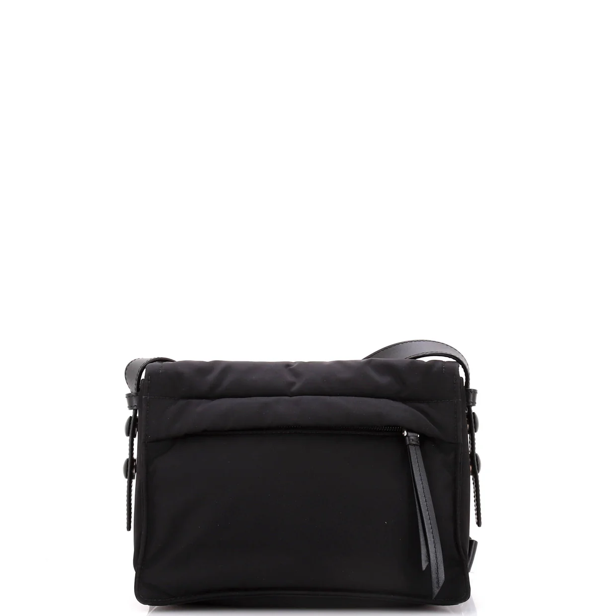 Padded Flap Shoulder Bag Re-Nylon Small - Deep Luxury
