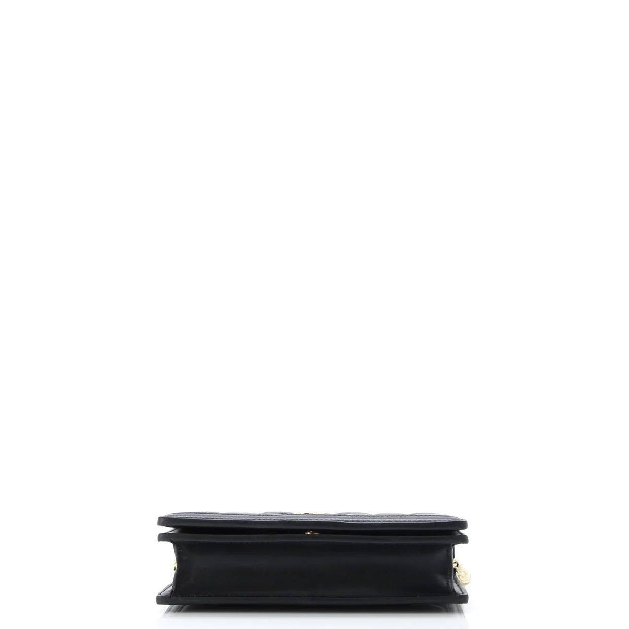 Petite GG Marmont Chain Wallet GG Matelasse Leather Mini - Deep Luxury