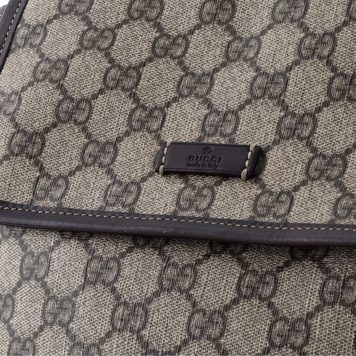 Flap Messenger GG Coated Canvas Small - Deep Luxury