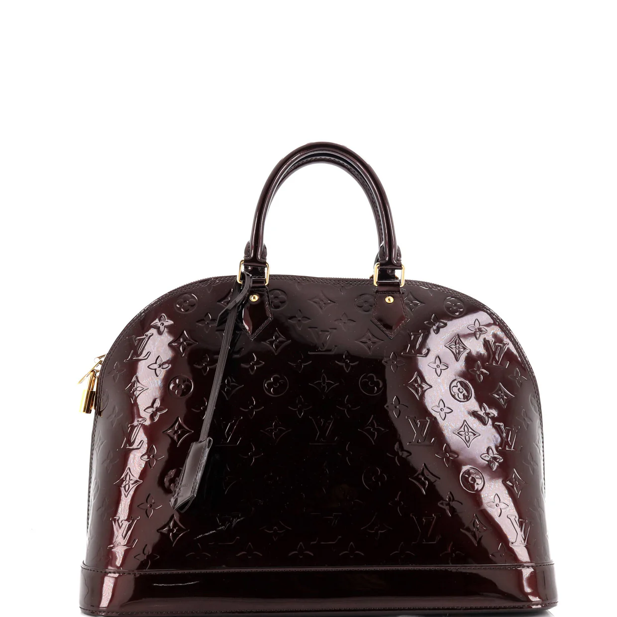 Alma Handbag Monogram Vernis GM - Deep Luxury