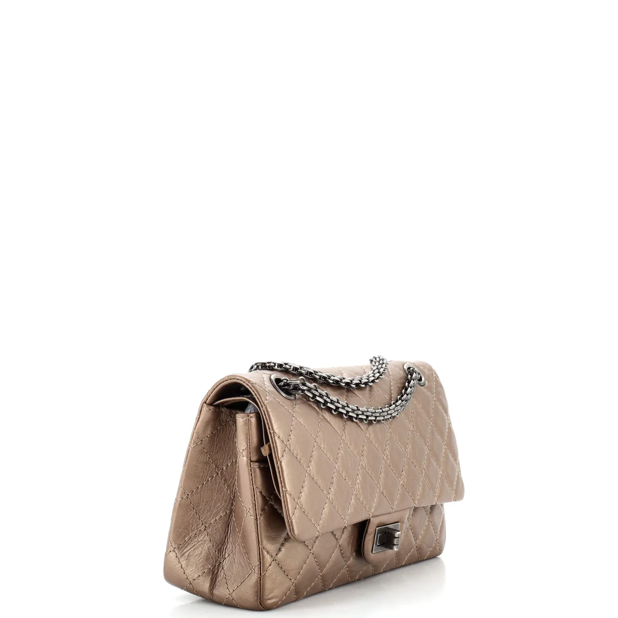 Reissue 2.55 Flap Bag Quilted Aged Calfskin 225 - Deep Luxury