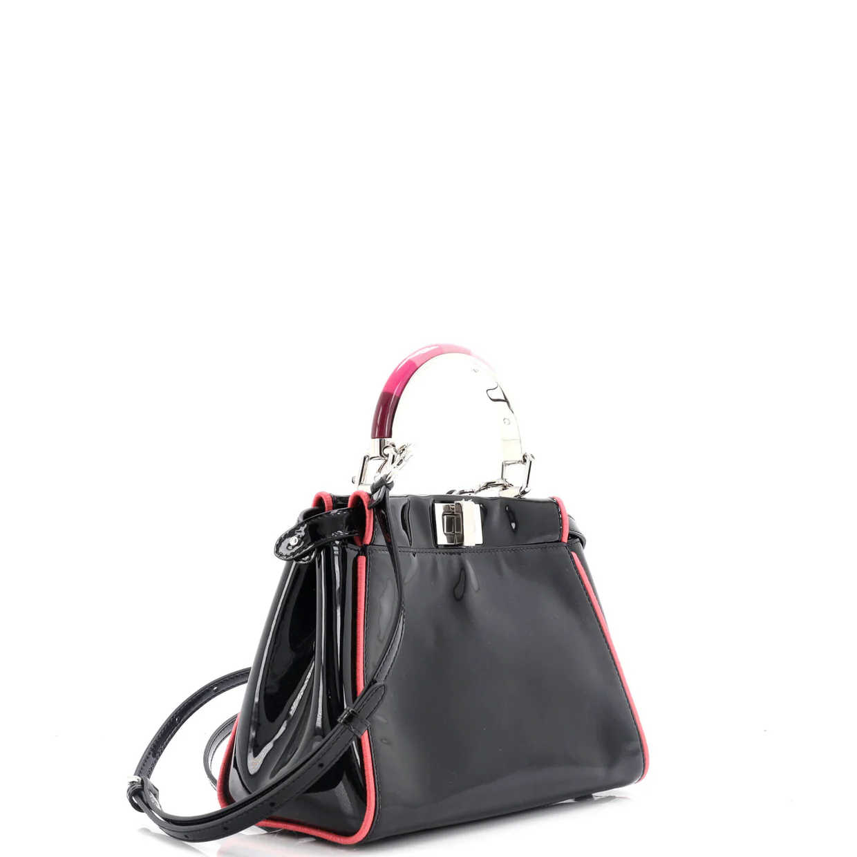 Resin Handle Peekaboo Bag Patent Mini - Deep Luxury