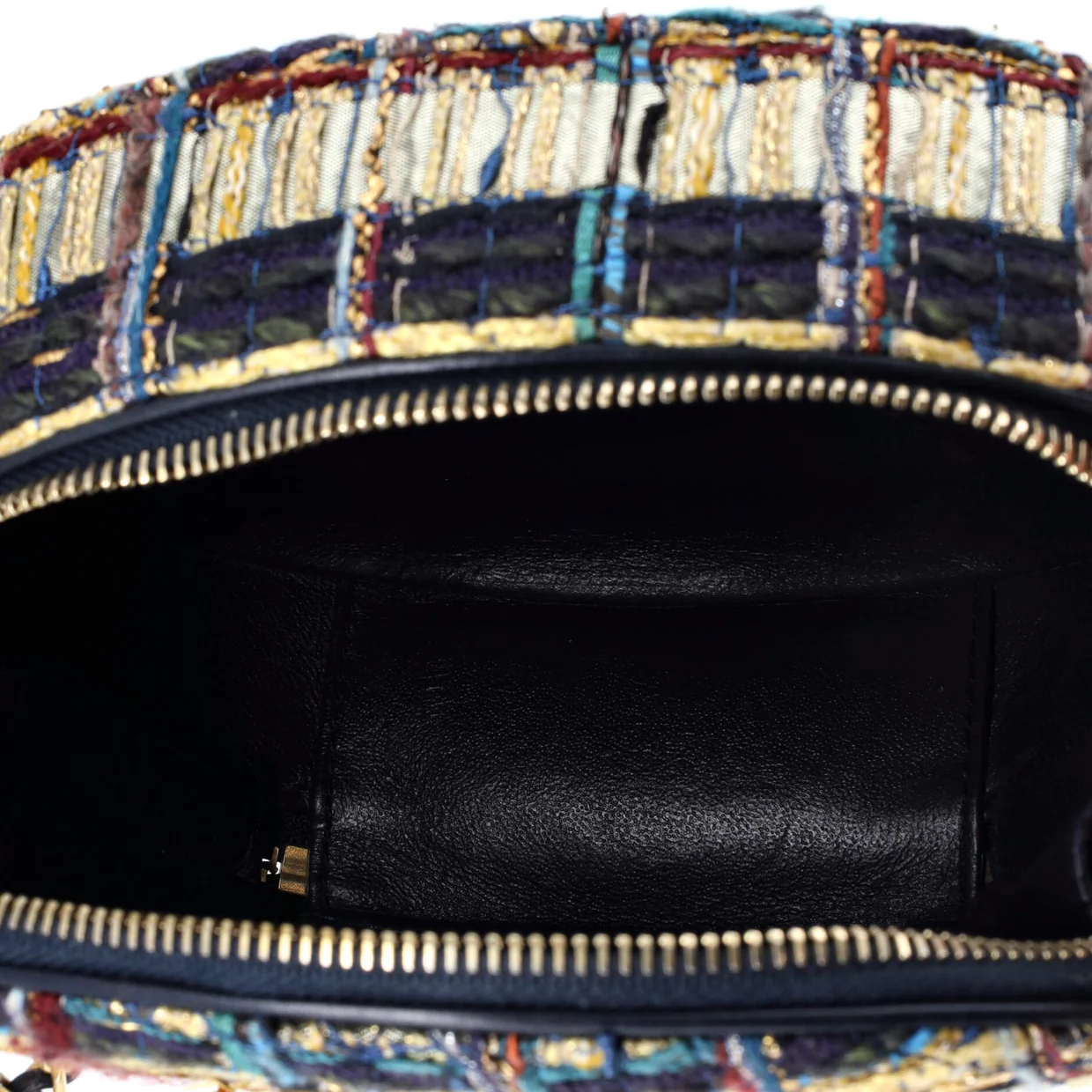 Paris-New York Oval Camera Case Quilted Tweed Small - Deep Luxury