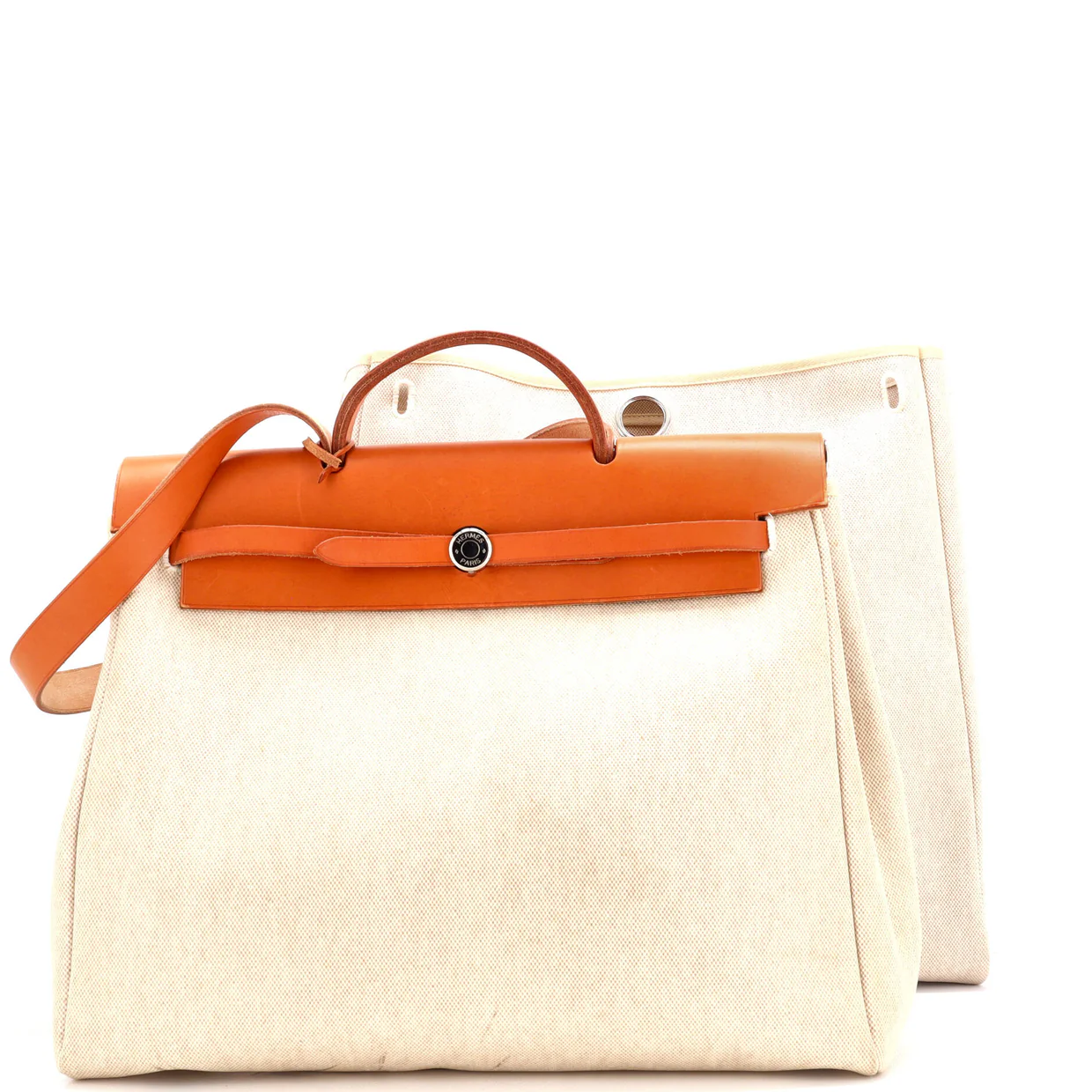 Herbag Toile and Leather MM - Deep Luxury