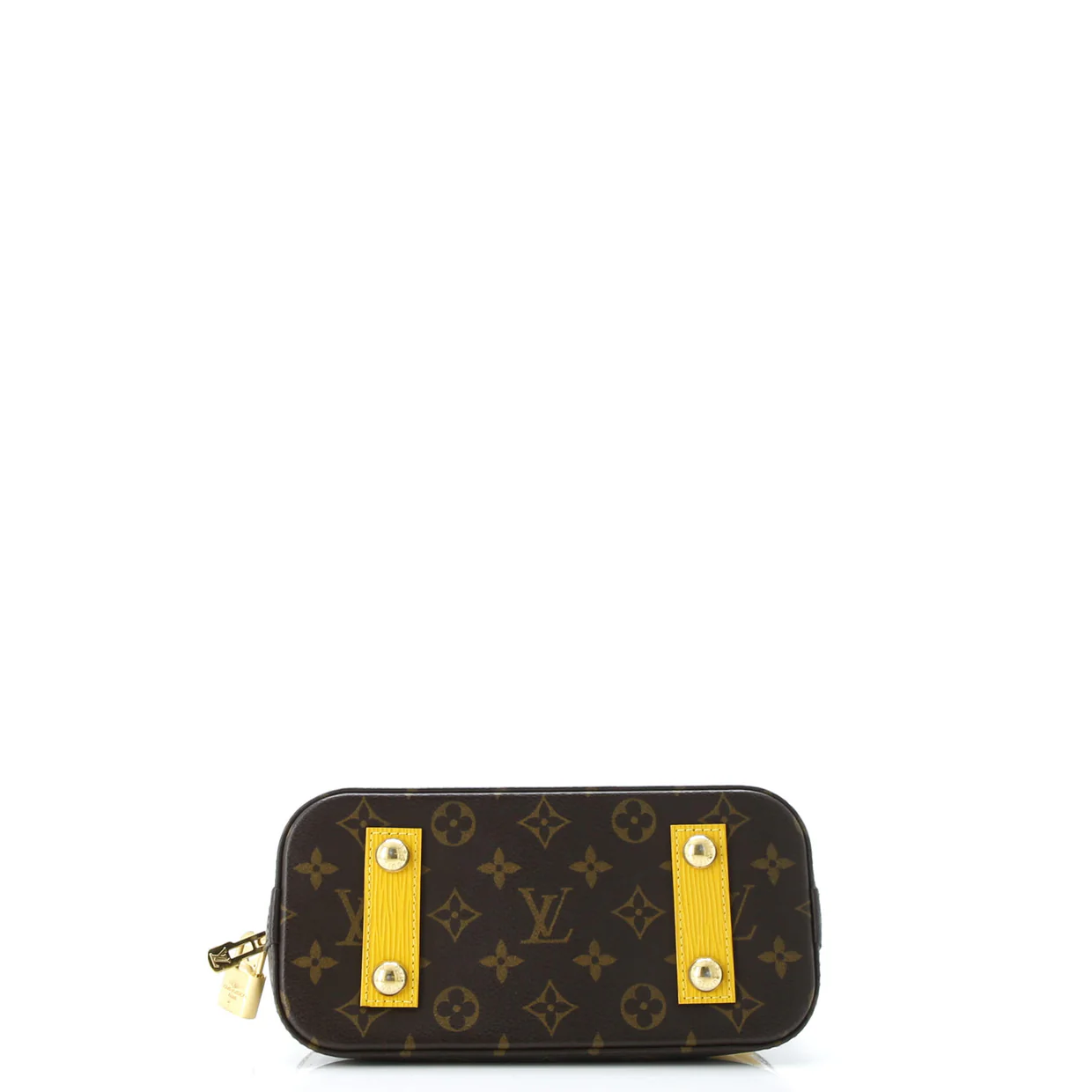 Alma Handbag Limited Edition Metallic Monogram Vernis and Monogram Canvas BB - Deep Luxury