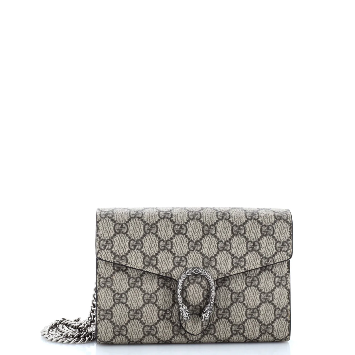 Dionysus Chain Wallet GG Coated Canvas Small - Deep Luxury