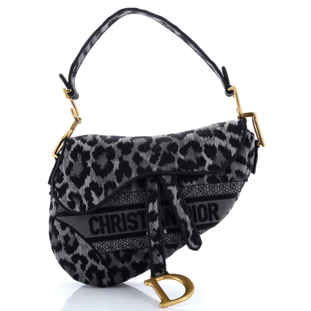 Saddle Handbag Mizza Embroidered Canvas Medium - Deep Luxury