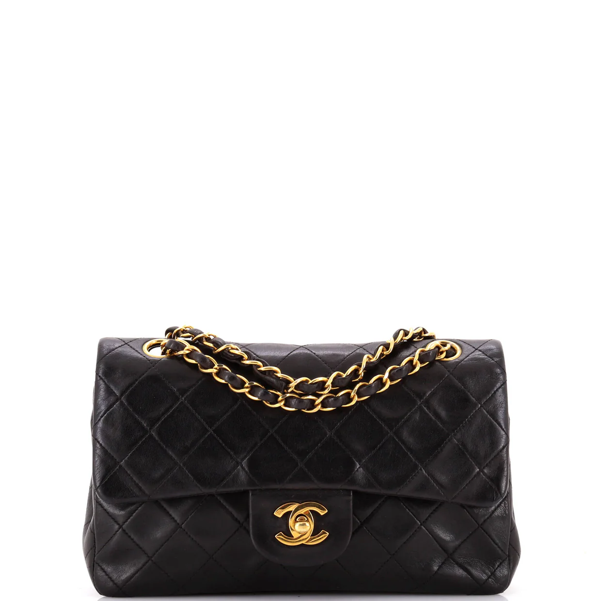 Vintage Classic Double Flap Bag Quilted Lambskin Small - Deep Luxury