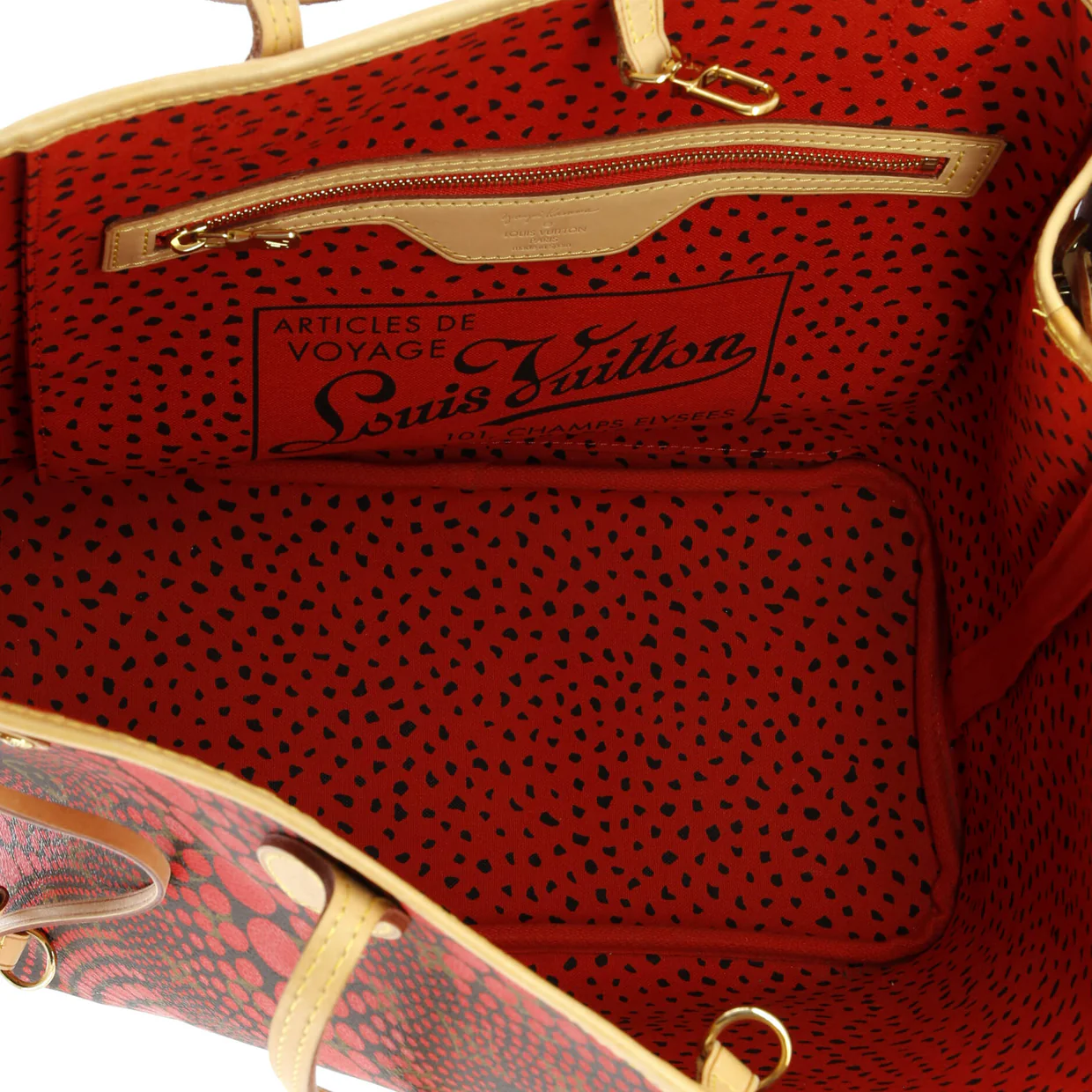 Neverfull Tote Limited Edition Kusama Waves Monogram Canvas MM - Deep Luxury