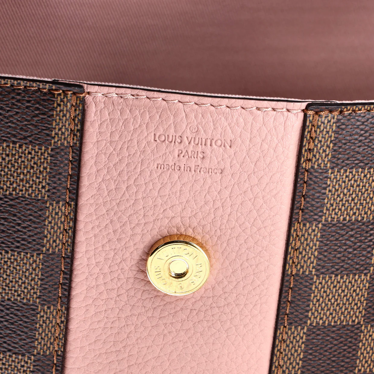 Bond Street Handbag Damier with Leather MM - Deep Luxury