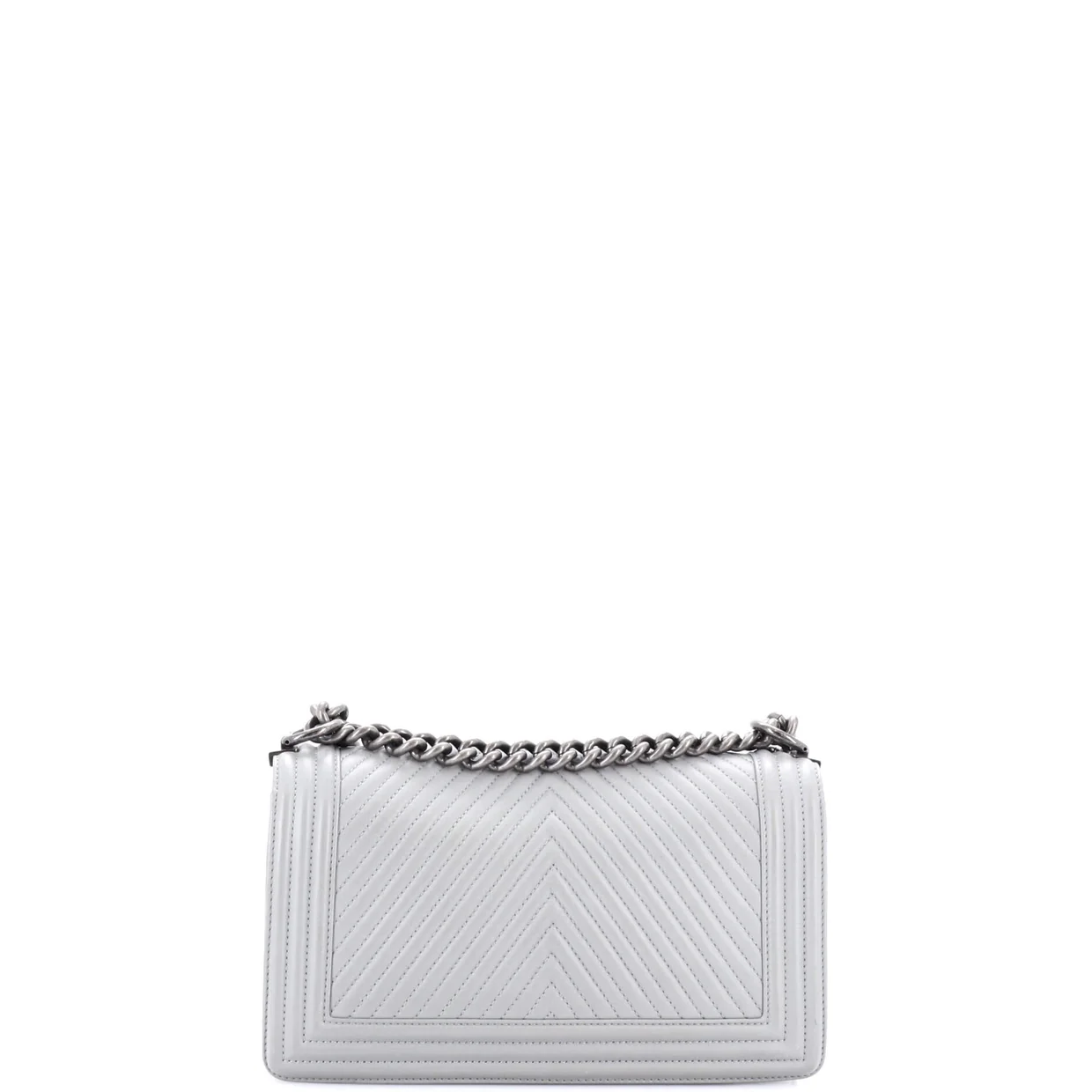 Boy Flap Bag Chevron Wrinkled Lambskin Old Medium - Deep Luxury