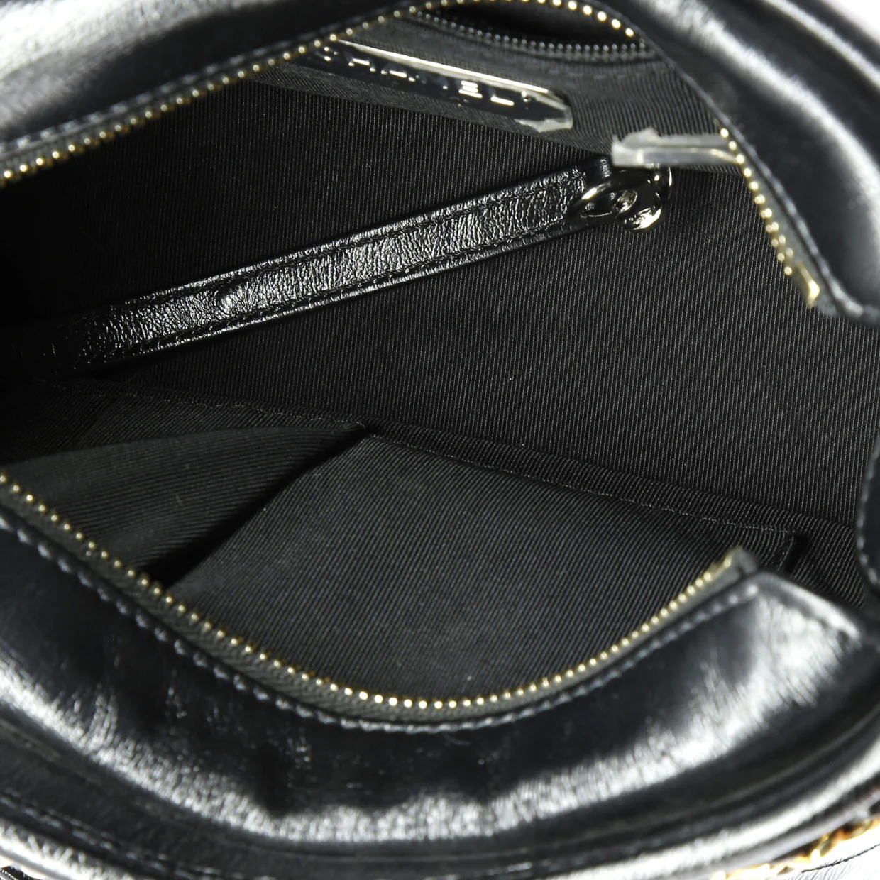 Gabrielle Hobo with Logo Handle Laser Cut Calfskin and Wool Felt Small - Deep Luxury