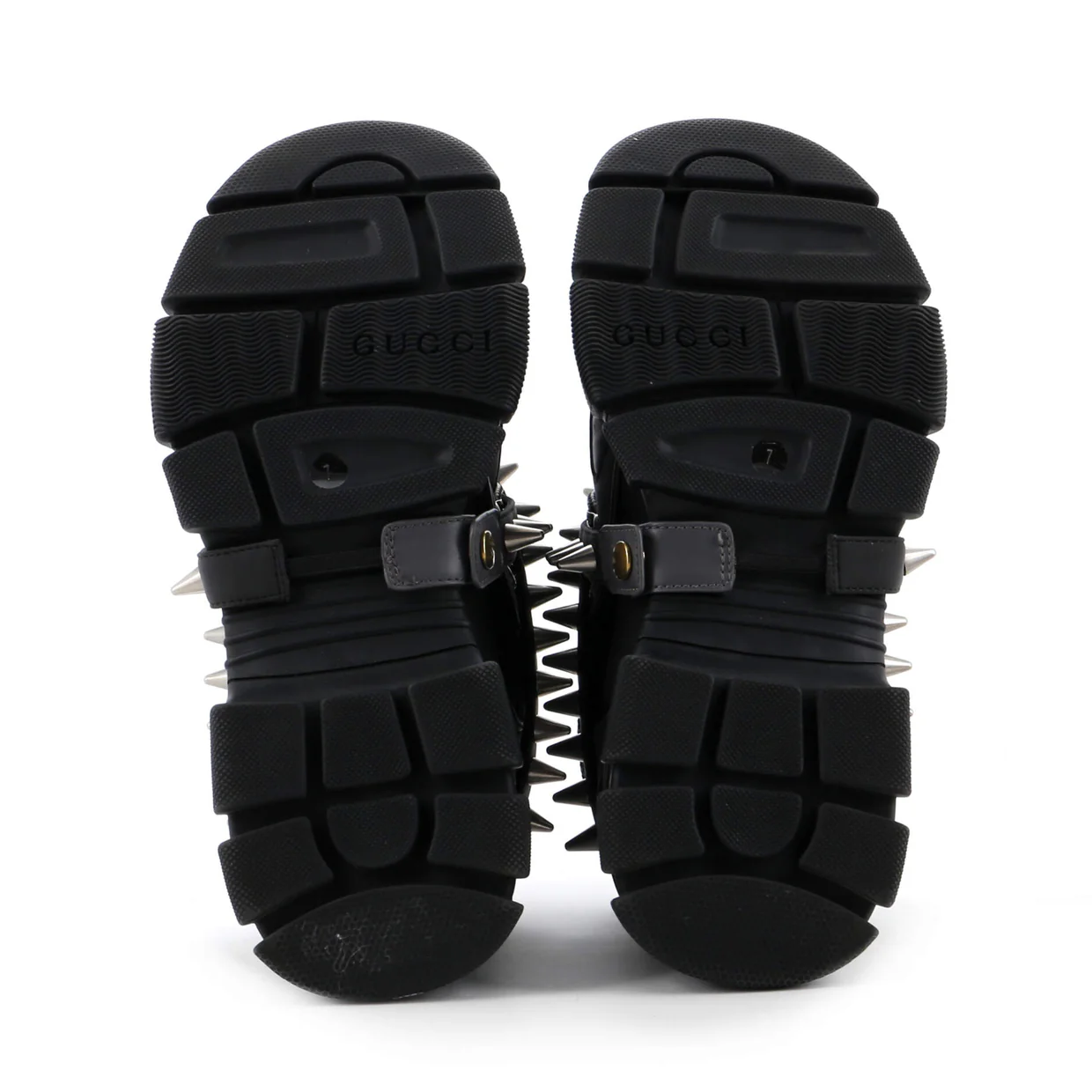 x SEGA Flashtrek Sneakers Technical Fabric and Leather with Studs - Deep Luxury