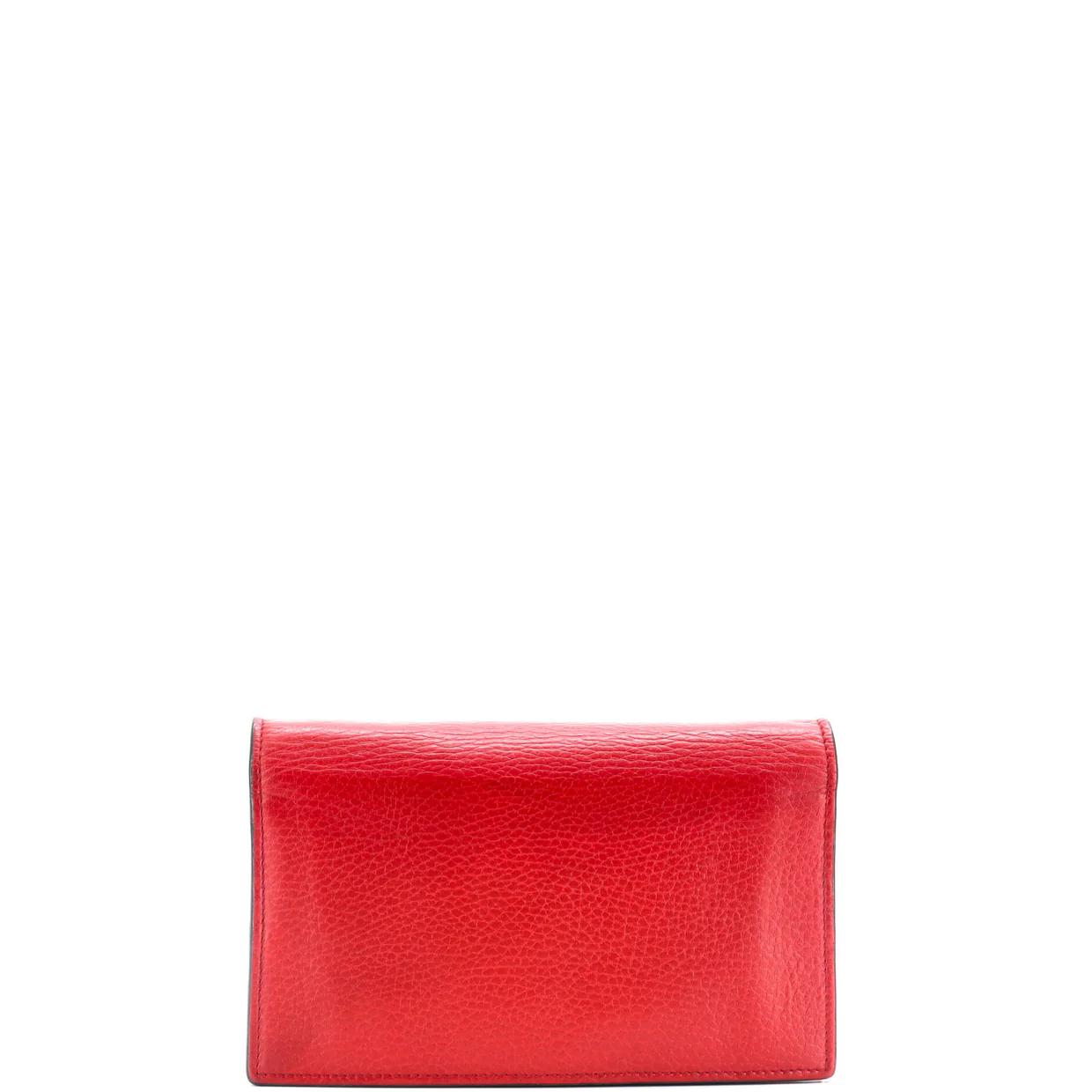 Interlocking Wallet on Chain Leather - Deep Luxury