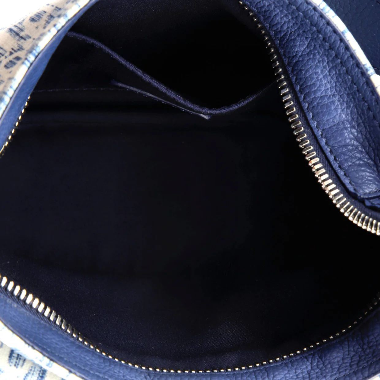 Saddle Soft Bag Kasuri Oblique Canvas Mini - Deep Luxury