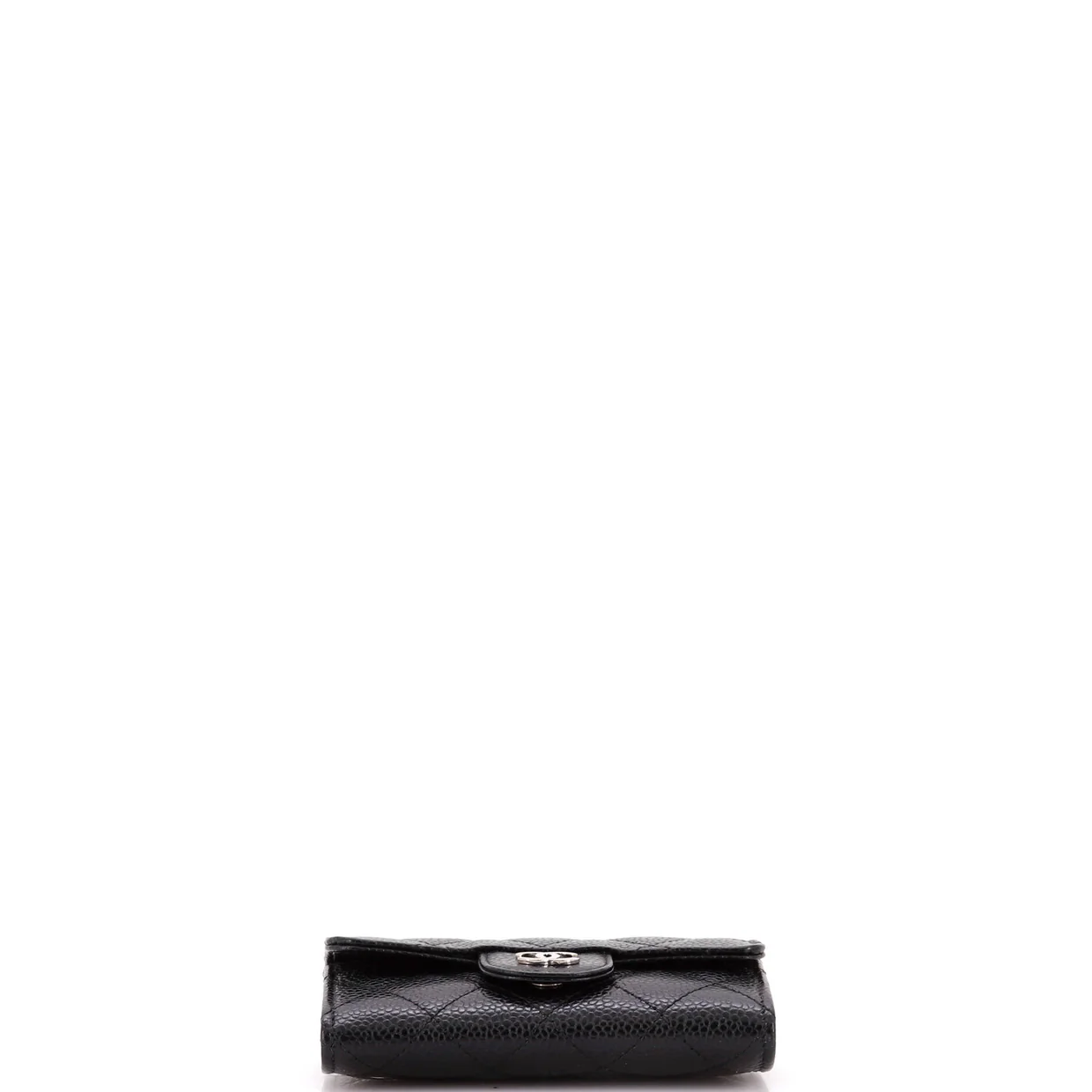 Classic Flap Card Holder Quilted Caviar - Deep Luxury