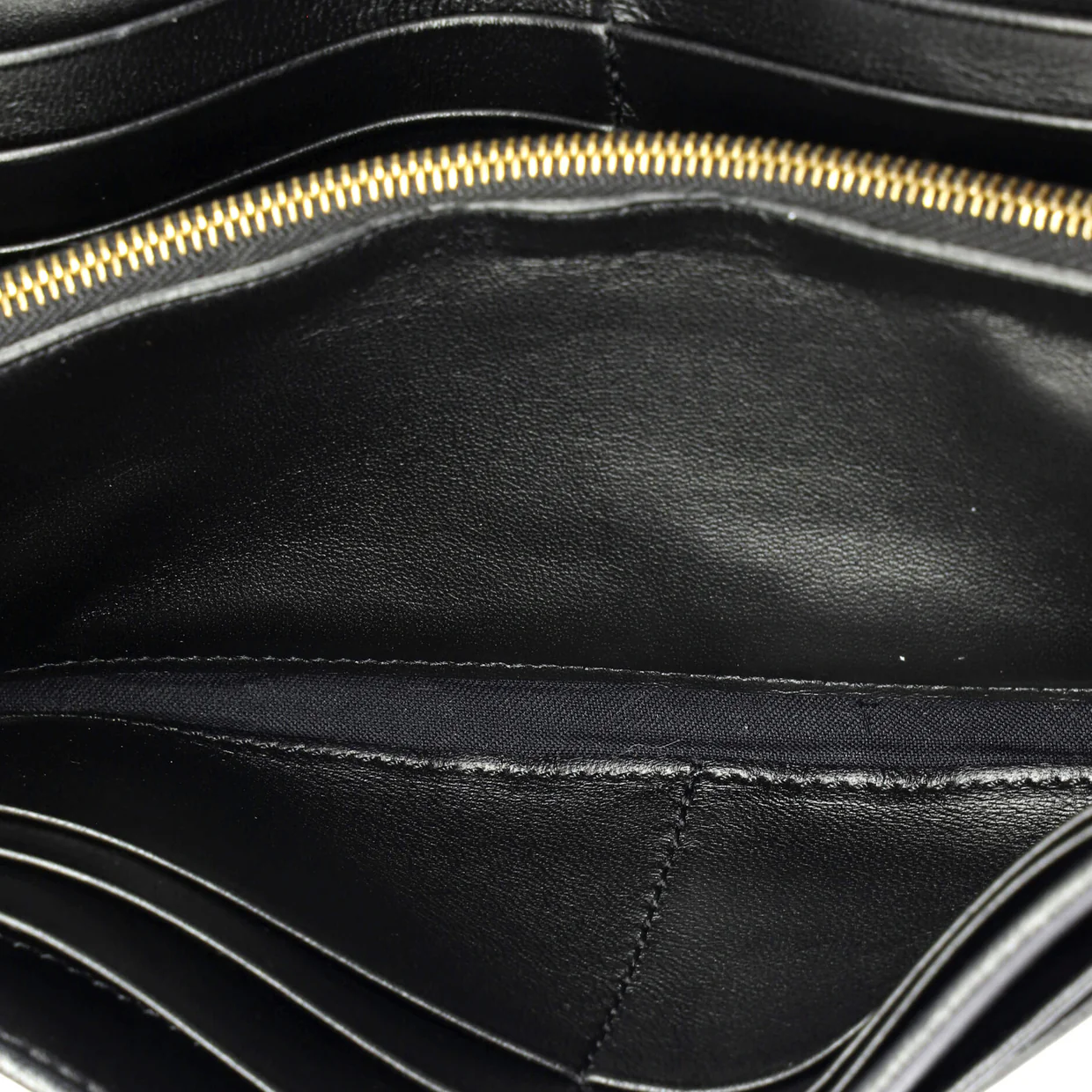 Baguette Continental Wallet Zucca Embossed Leather - Deep Luxury