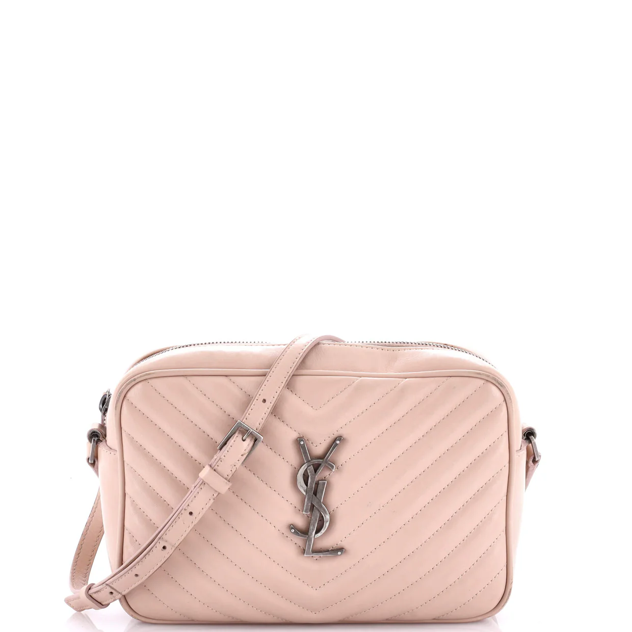 Lou Camera Bag Matelasse Chevron Leather Small - Deep Luxury