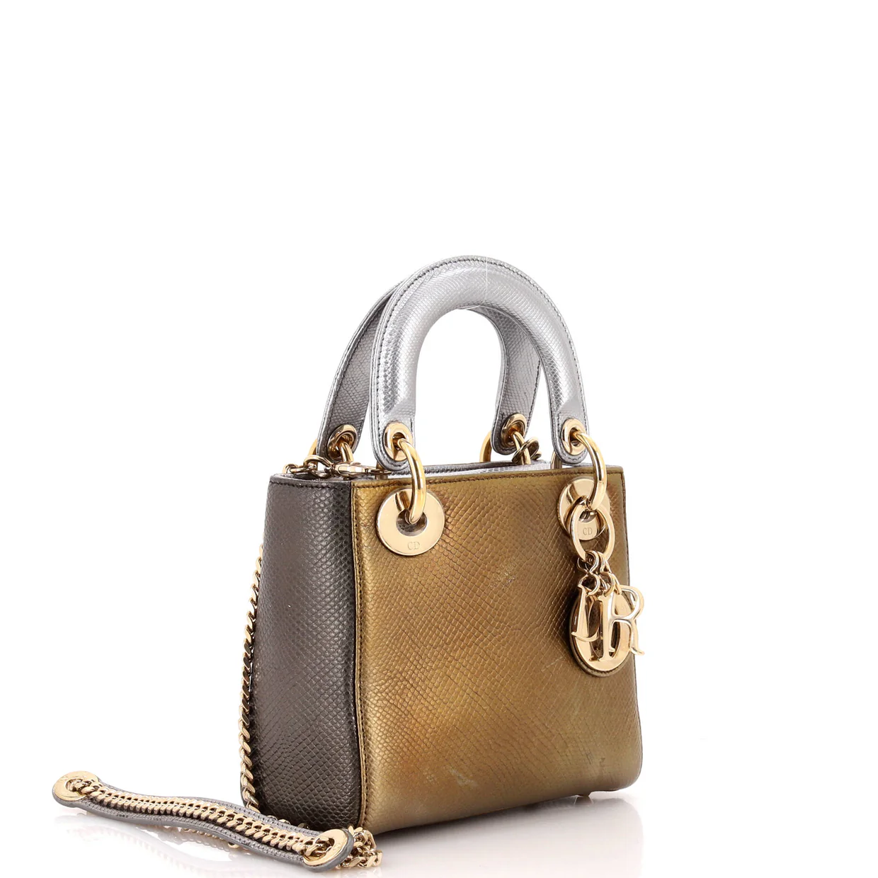 Lady Dior Chain Bag Lizard Mini - Deep Luxury