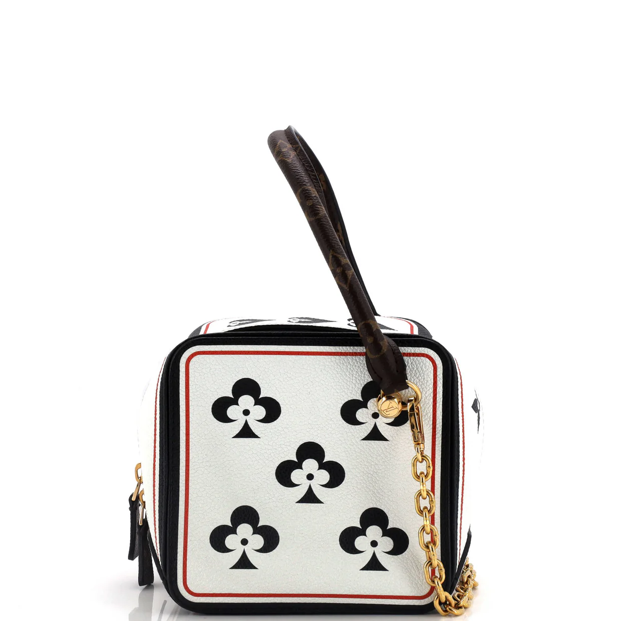 Square Bag Limited Edition Game On Leather with Monogram Canvas - Deep Luxury