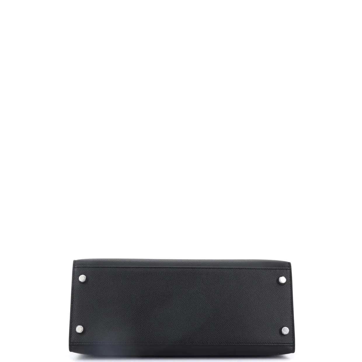 Kelly Handbag Noir Epsom with Palladium Hardware 28 - Deep Luxury