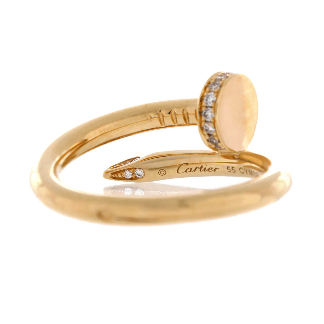 Juste un Clou Ring 18K Yellow Gold and Diamonds - Deep Luxury
